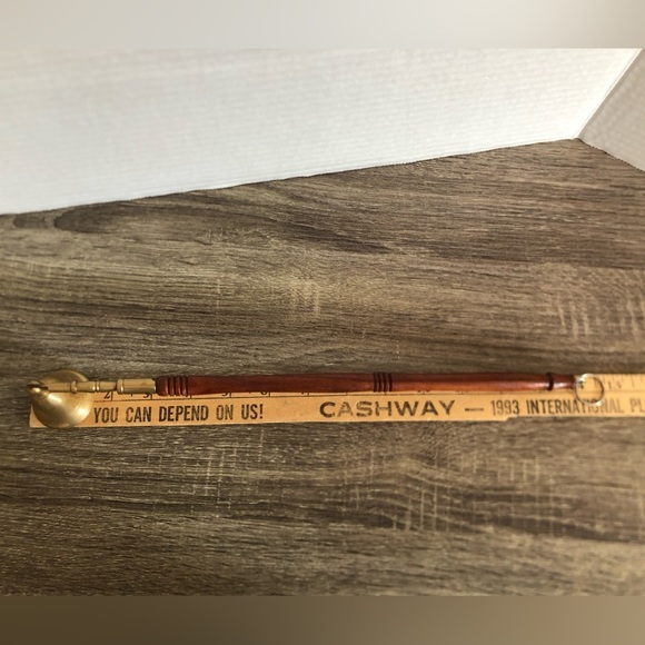 Vtg Brass and Wood Candle Snuffer - Picture 12 of 16